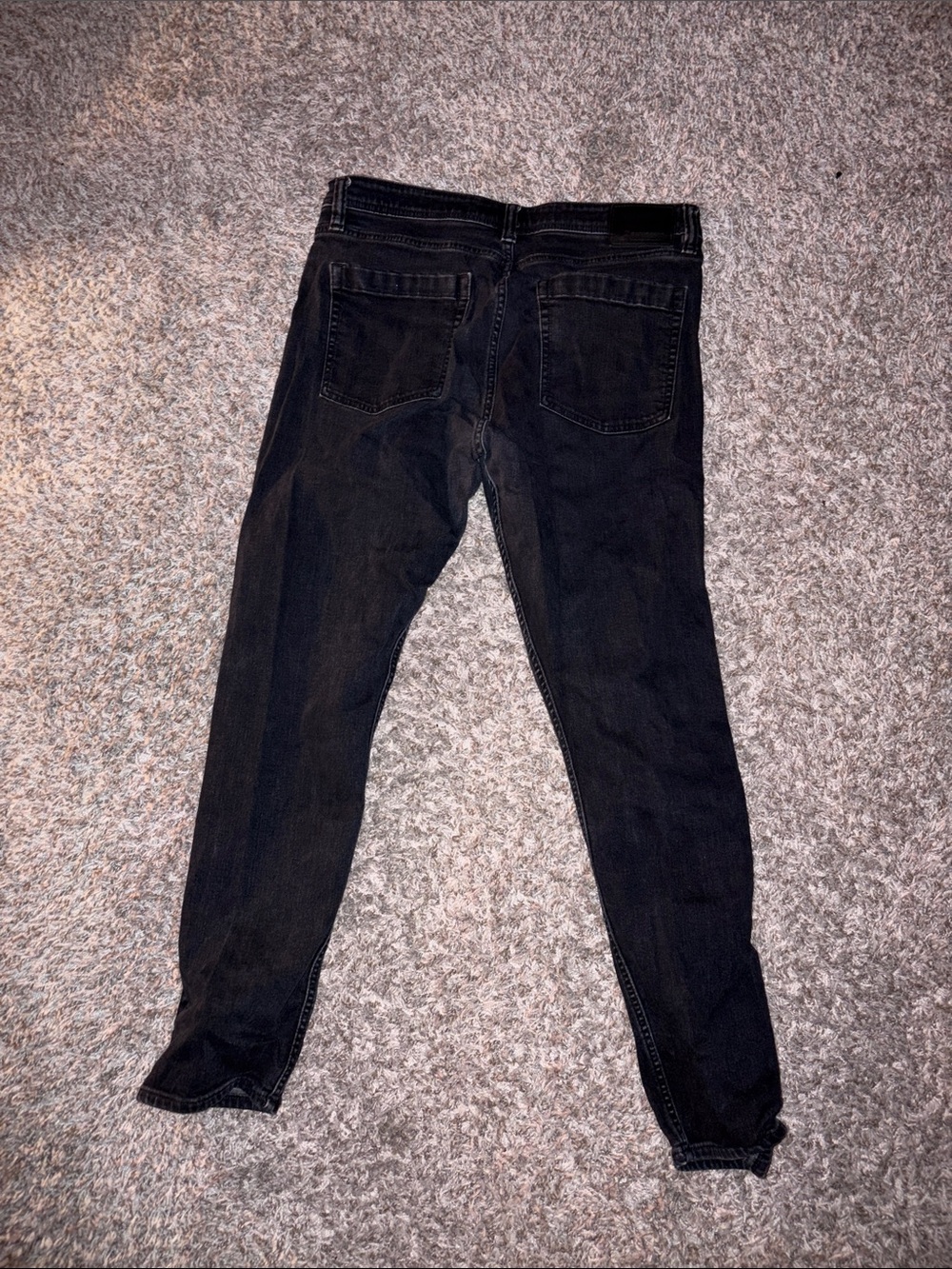 Revtown Men's Straight Black Jeans